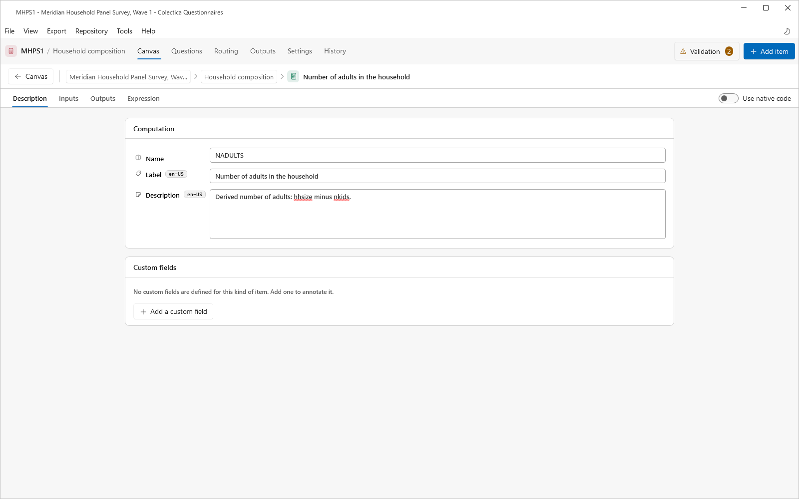 The computation editor