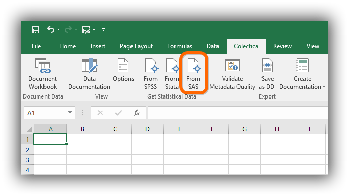 Import Data Into Excel From SAS Colectica 7 2 Documentation